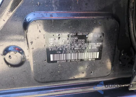 2012 Subaru Impreza Premium from USA, damaged, VIN JF1GPAC68CH216108